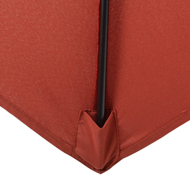 4goodz Outsunny parasol Ø196 cm voor strand balkon tuin wijn 3175099 large
