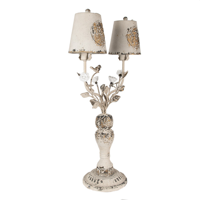Clayre & Eef Tafellamp 39x21x74 cm bruin ijzer bureaulamp 2765636 large