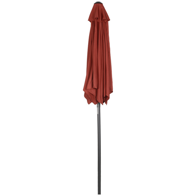 4goodz Outsunny parasol Ø196 cm voor strand balkon tuin wijn 3175099 large