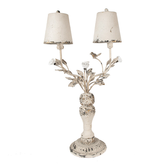 Clayre & Eef Tafellamp 39x21x74 cm bruin ijzer bureaulamp 2765636 large