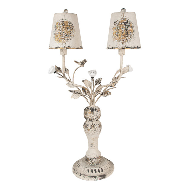 Clayre & Eef Tafellamp 39x21x74 cm bruin ijzer bureaulamp 2765636 large