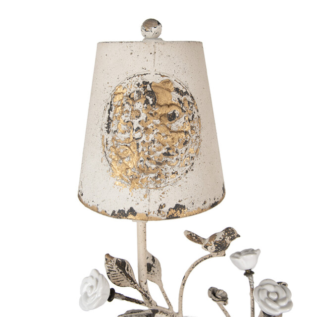 Clayre & Eef Tafellamp 39x21x74 cm bruin ijzer bureaulamp 2765636 large
