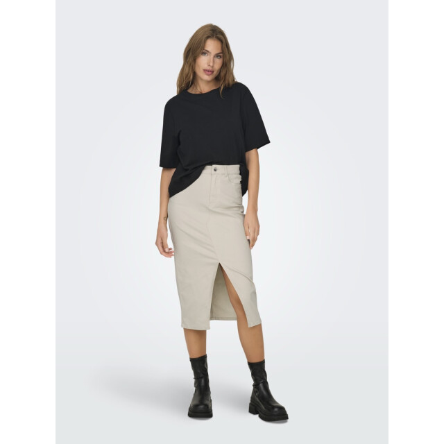 Only Onllola hw long slit skirt cc pnt beige 4489.05.0011 large
