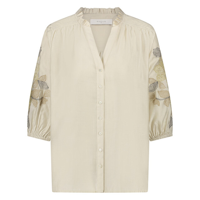 Nukus Tina blouse embroidery off-white 4309.02.0165 large