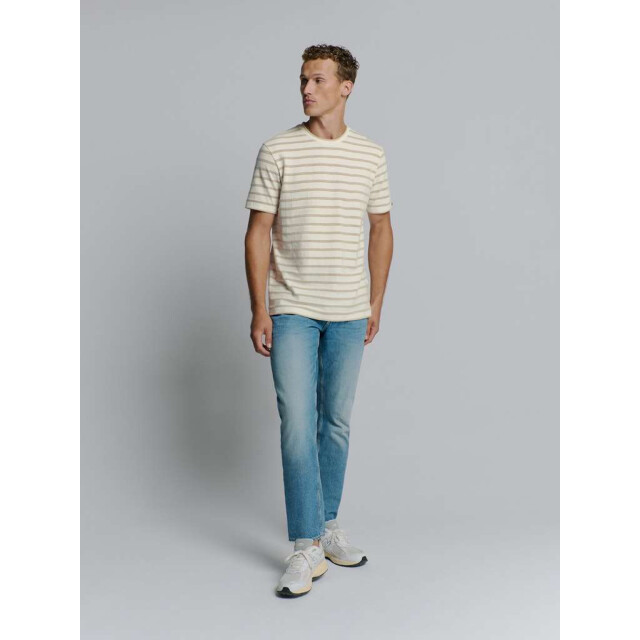 No Excess T-shirt crewneck jacquard stripes offwhite 27350304-011 large