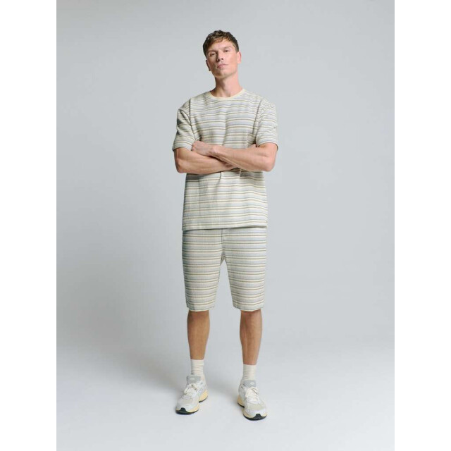 No Excess T-shirt crewneck multi coloured jac deep blue 27360378-096 large