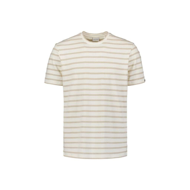 No Excess T-shirt crewneck jacquard stripes offwhite 27350304-011 large