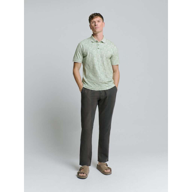 No Excess Polo pique allover printed green 27380304-050 large