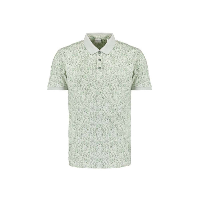 No Excess Polo pique allover printed green 27380304-050 large