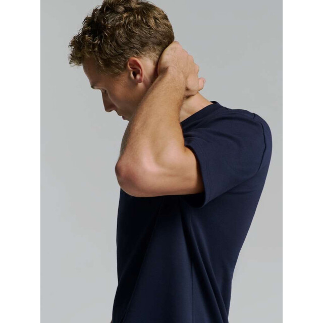 No Excess T-shirt crewneck heavy solid basic deep blue 27340261-096 large