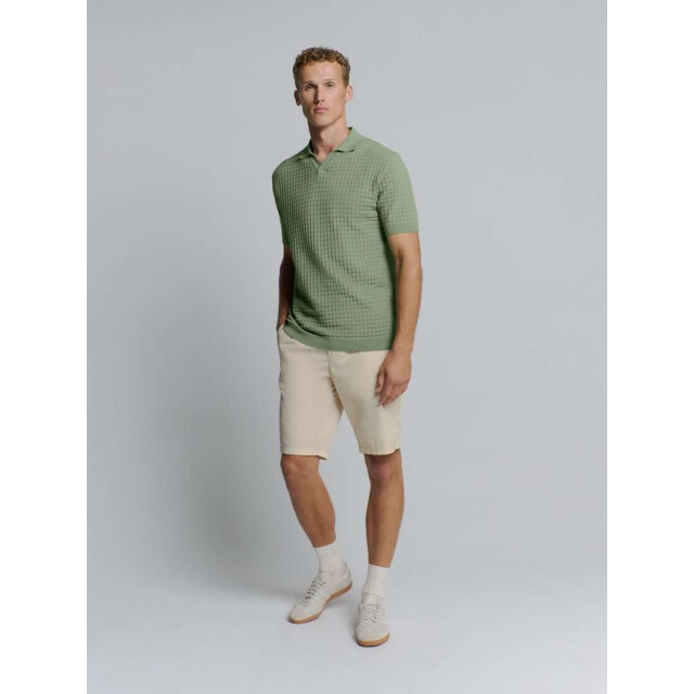 No Excess Pullover short sleeve polo v solid green 27230363-050 large
