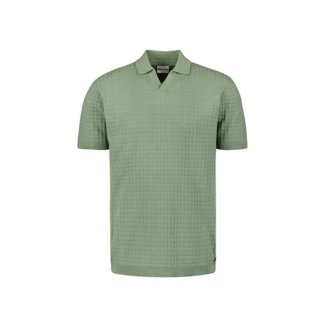 No Excess Pullover short sleeve polo v solid green 27230363-050 large