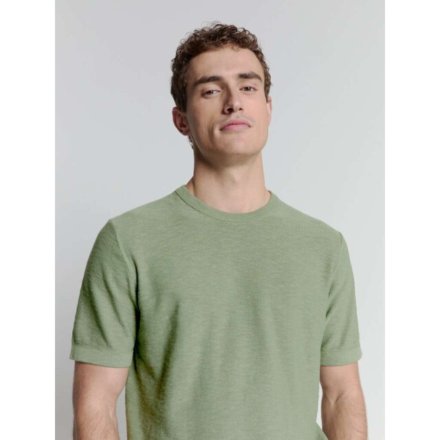 No Excess Pullover short sleeve crewneck soli green 27230262-050 large