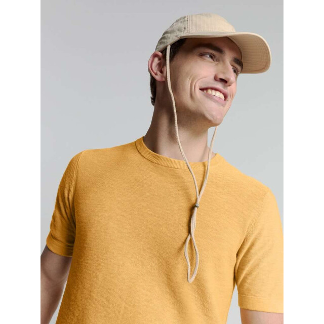 No Excess Pullover short sleeve crewneck soli yellow 27230262-070 large