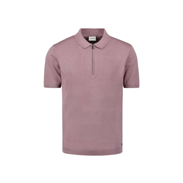 No Excess Pullover short sleeve polo zip soli mauve 27210352-146 large
