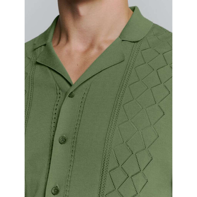 No Excess Pullover short sleeve full button p green 27210349-050 large