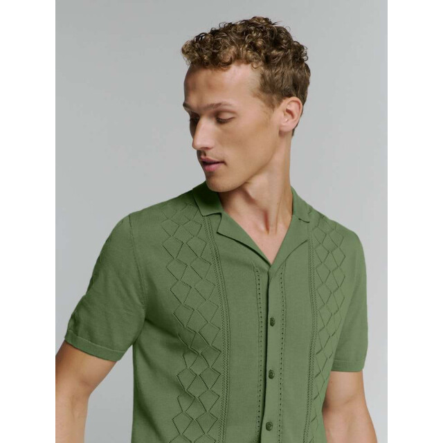 No Excess Pullover short sleeve full button p green 27210349-050 large
