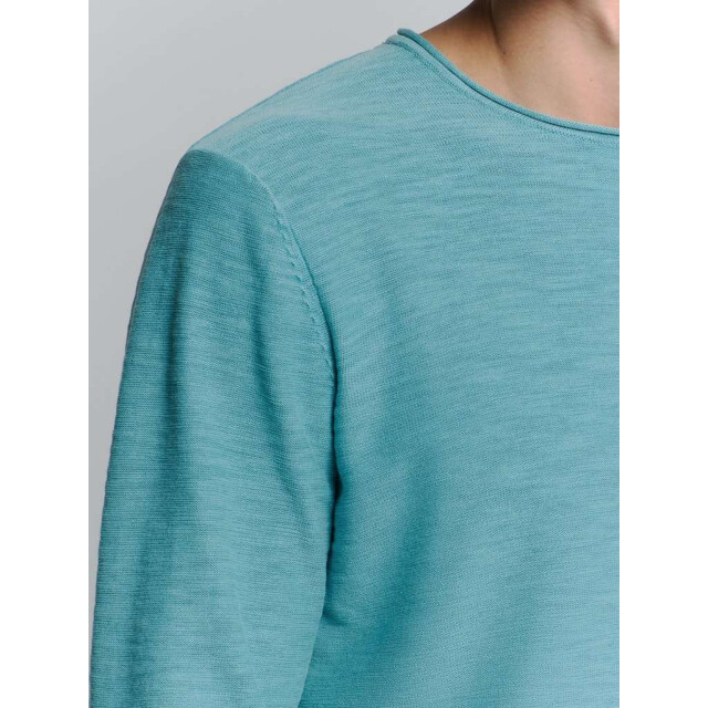 No Excess Pullover crewneck garment dyed + st seablue 27210101SN-039 large