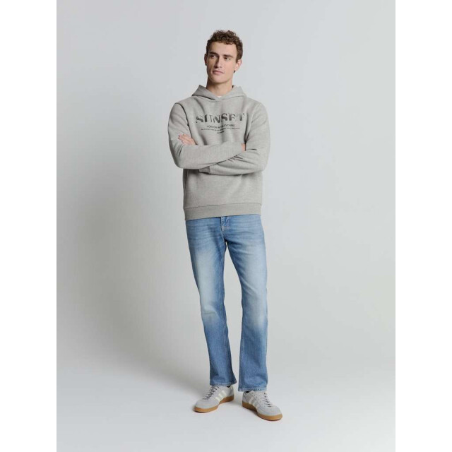 No Excess Sweater hooded grey melange 27130151-102 large