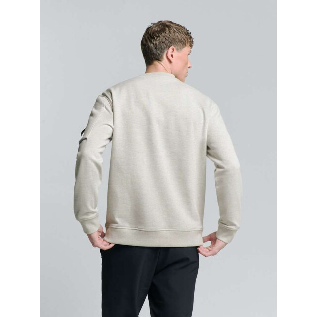 No Excess Sweater crewneck melange chalk 27100211-017 large