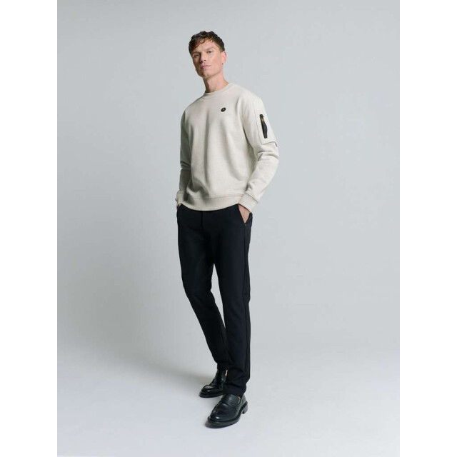 No Excess Sweater crewneck melange chalk 27100211-017 large
