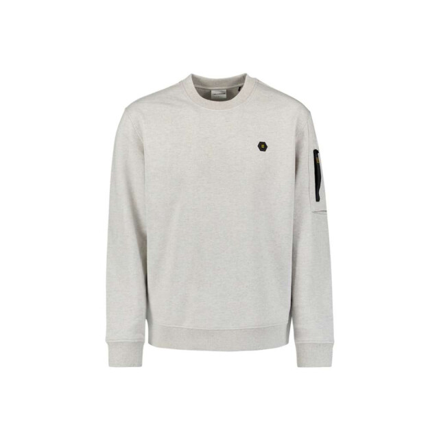 No Excess Sweater crewneck melange chalk 27100211-017 large