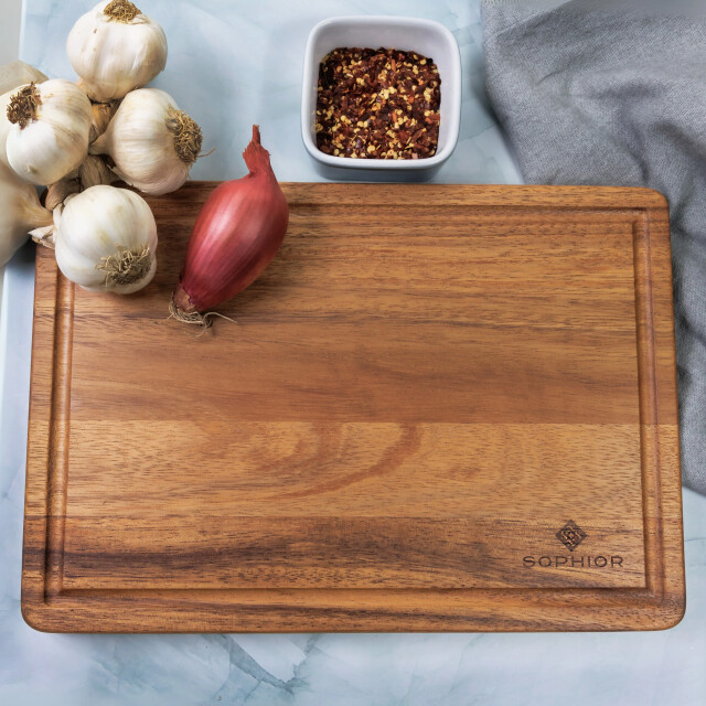 Sophior Luxe snijplank van acacia hout 3174252 large
