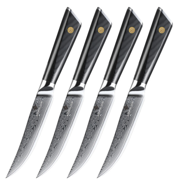 Sophior Steakmessen damaststaal set 4 stuks 3174238 large
