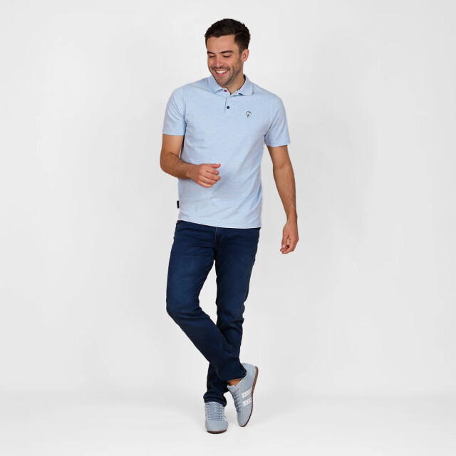 Q1905 Polo shirt willemstad mist melange QM2653909-672-1 large