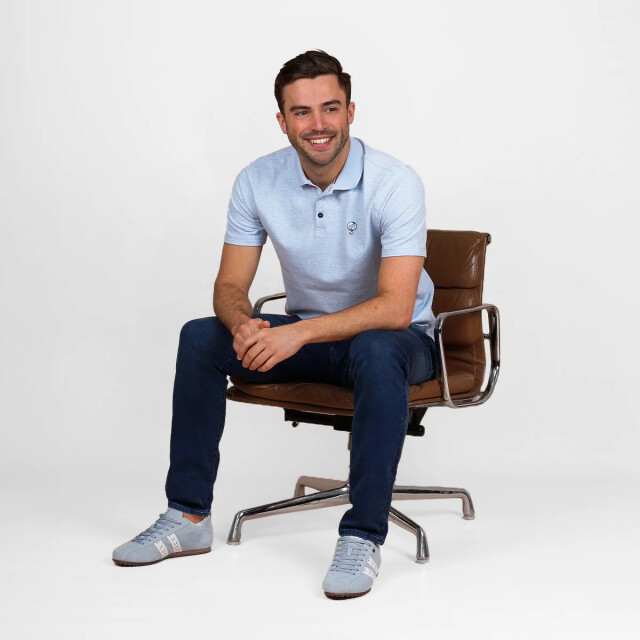 Q1905 Polo shirt willemstad mist melange QM2653909-672-1 large
