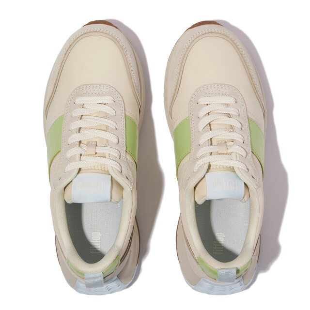 FitFlop F-mode flow sneaker nylon & suede mix IK8 large
