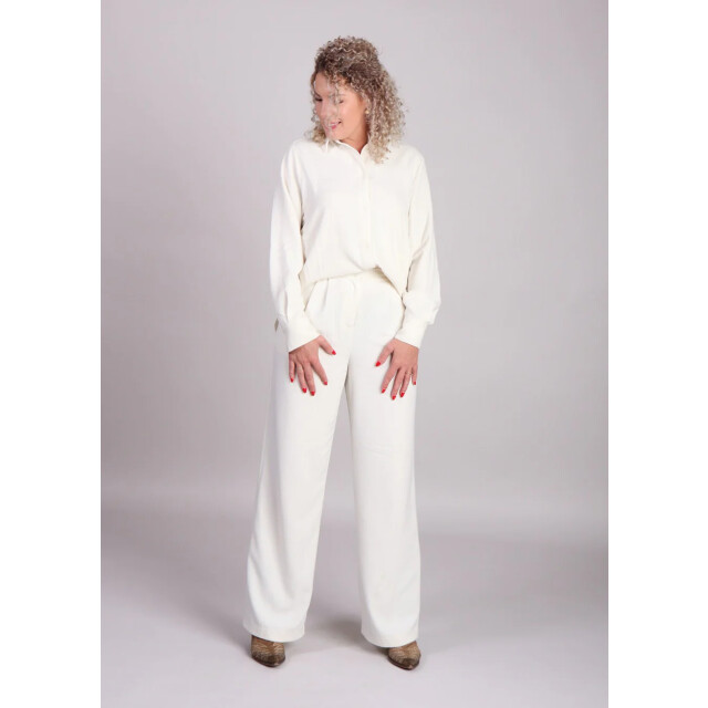 Modström Karter pantalon boucle wide leg off white 8956117025096 large