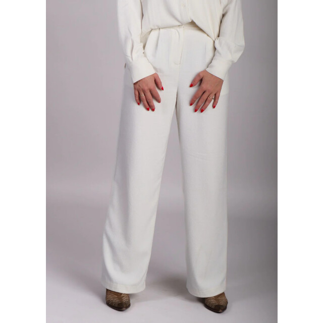 Modström Karter pantalon boucle wide leg off white 8956117025096 large