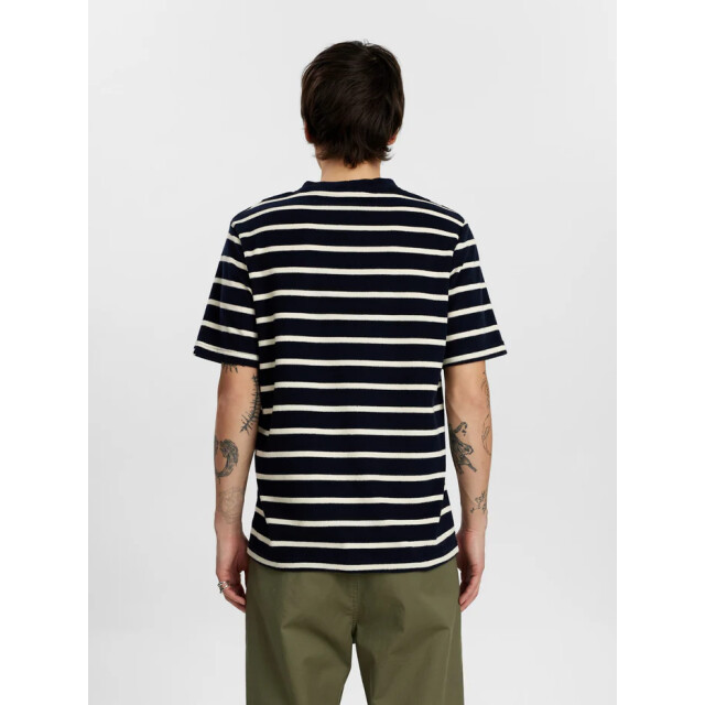 Anerkjendt Frotte stripe tee sky captain 3059 3059 large