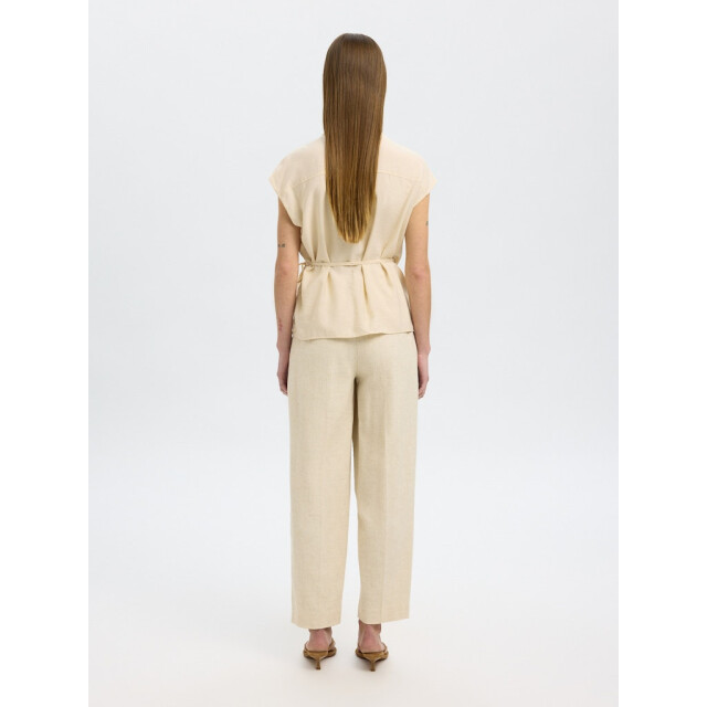 Selected Femme slflisa ss wrap shirt b 16097924 birch 06613.198.0022 large