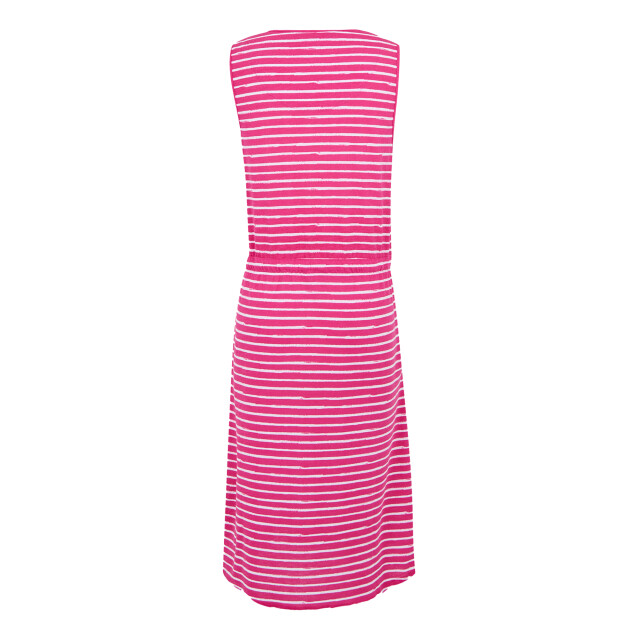 Regatta Dames ariena gestreepte casual jurk UTRG11721_pinkfusionwhite large