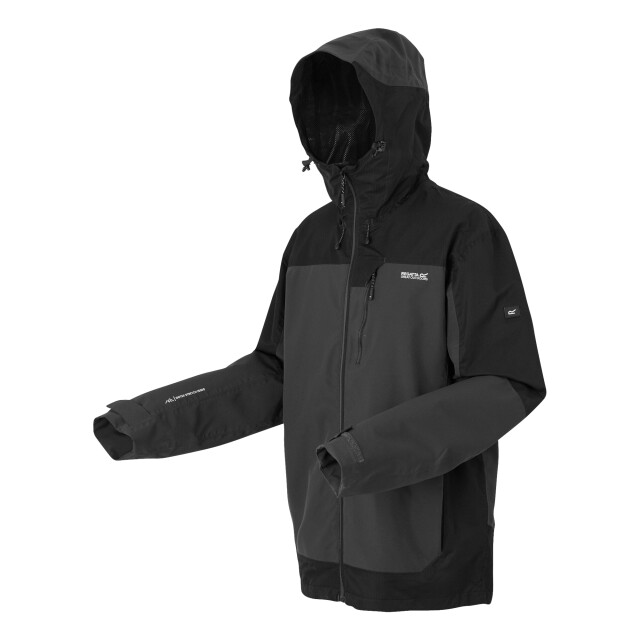Regatta Heren highton iv stretch waterdichte jas UTRG11510_ashblack large