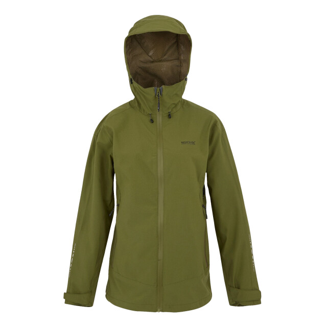 Regatta Dames okara waterdichte jas UTRG10709_nephritegreencamogreen large