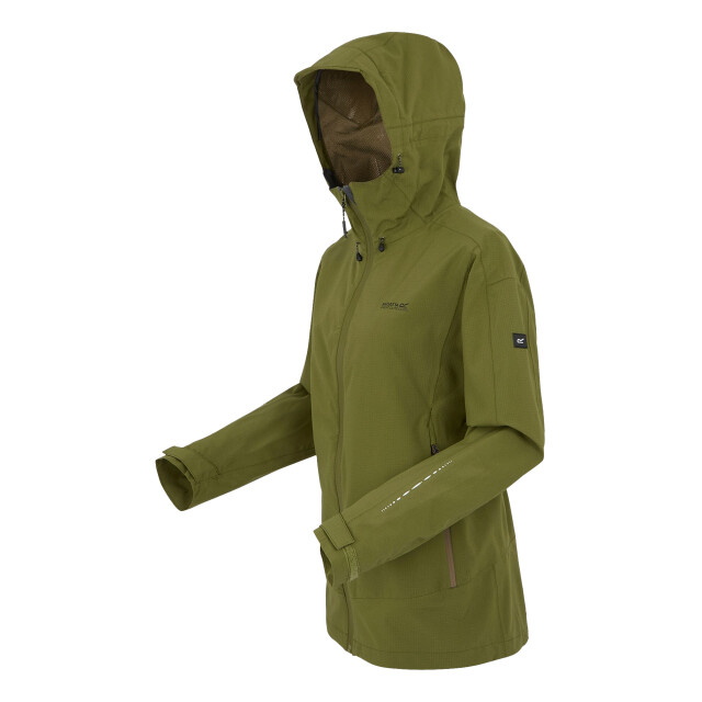 Regatta Dames okara waterdichte jas UTRG10709_nephritegreencamogreen large