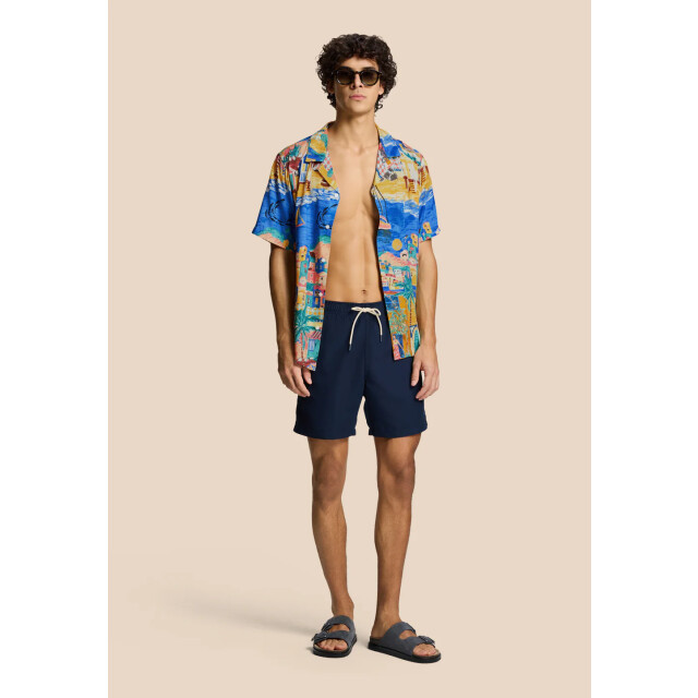 Shiwi men mike swim shorts 7 inch solid 1525107100 6054 blue dark 05412.261.0023 large