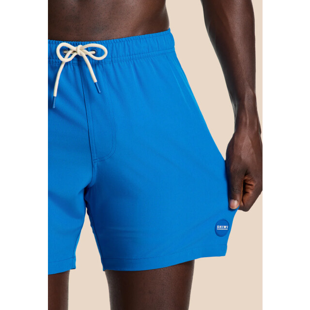 Shiwi men scott stretch swim short 6 inch solid 1525506100 6037 blue 05412.247.0001 large