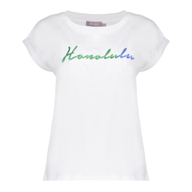 Geisha 52397-41 010 t-shirt honolulu off-white/green 52397-41 010 large