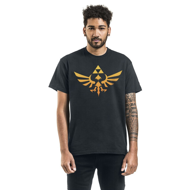 Nintendo Unisex adult hyrule legend of zelda t-shirt UTHE319_black large