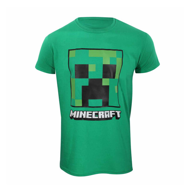 minecraft Unisex volwassen creeper t-shirt UTHE3043_green large
