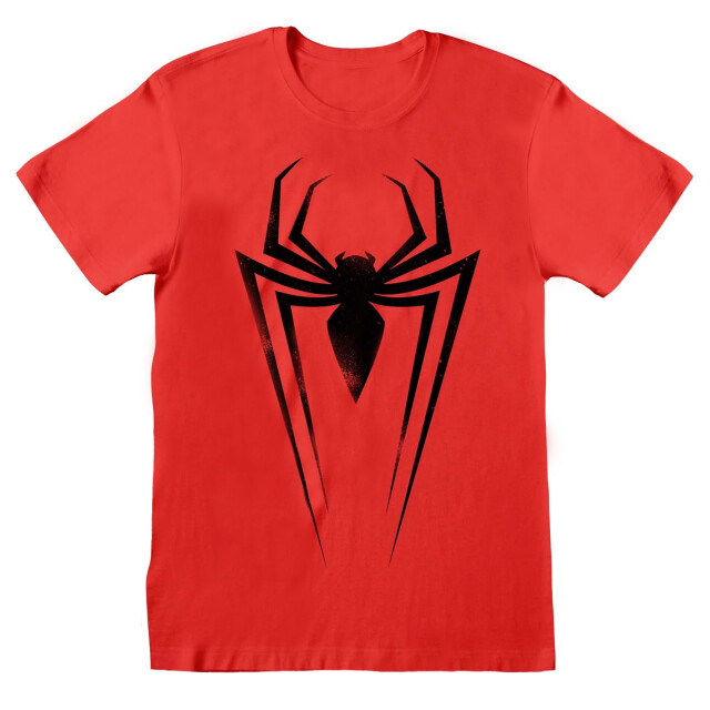 Marvel Unisex volwassen spider-man symbolen t-shirt UTHE412_redblack large