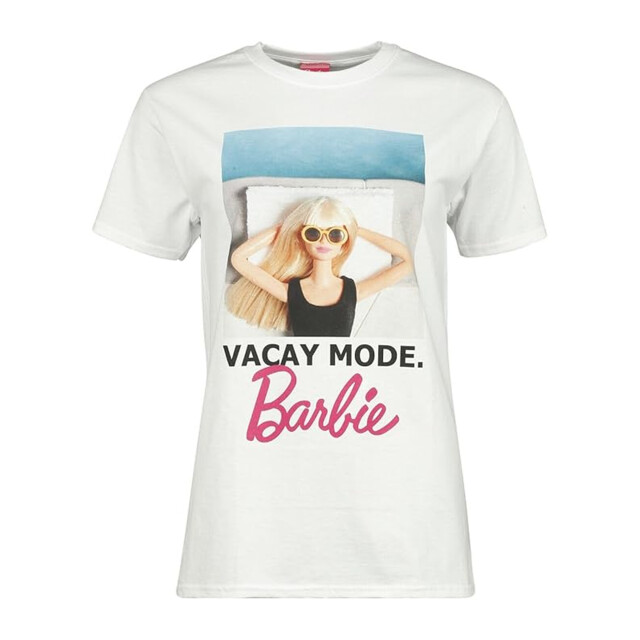 Barbie Unisex vacay mode t-shirt voor volwassenen UTHE1556_white large