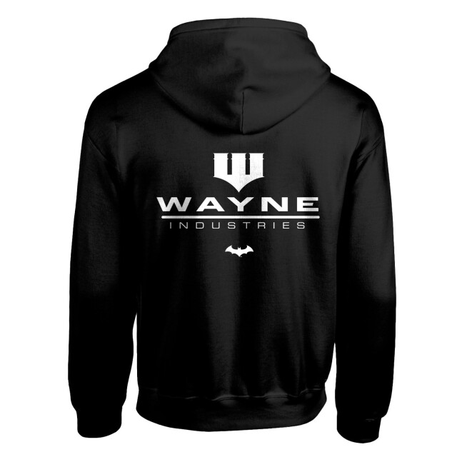 Batman Unisex wayne industries full zip hoodie voor volwassenen UTHE803_black large