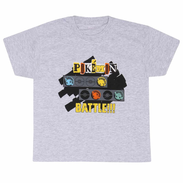 Pokemon Kinderen/kinderen battle t-shirt UTHE1462_heathergrey large