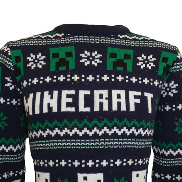minecraft Gebreide kersttrui met patroon voor volwassenen UTHE2882_multicoloured large