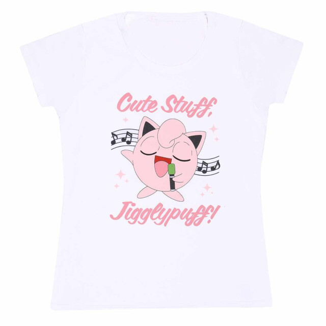 Pokemon Dames sing along jigglypuff fitted t-shirt UTHE1524_whitepink large